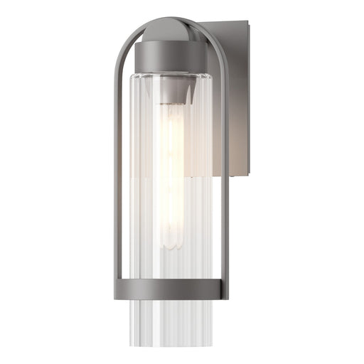 Alcove One Light Outdoor Wall Sconce Coastal Burnished Steel