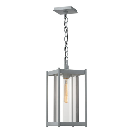 Cela One Light Outdoor Lantern Coastal Burnished Steel
