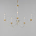 Maxim - 11375WWTGL - Five Light Chandelier - Charlton - Weathered White/Gold Leaf