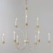 Maxim - 11377WWTGL - Nine Light Chandelier - Charlton - Weathered White/Gold Leaf