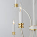 Maxim - 11377WWTGL - Nine Light Chandelier - Charlton - Weathered White/Gold Leaf