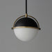 Maxim - 12411SWBKWBR - One Light Pendant - Duke - Black/Weathered Brass