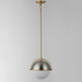 Maxim - 12412SWSNSBR - One Light Pendant - Duke - Satin Nickel / Satin Brass