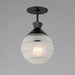 Maxim - 12441CLFTBK - One Light Semi-Flush/Pendant - Copacabana - Black