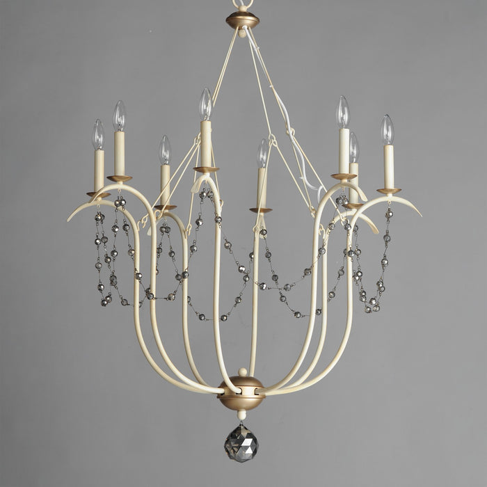 Maxim - 20488ECVG - Eight Light Chandelier - Formosa - Ecru/Venetian Gold