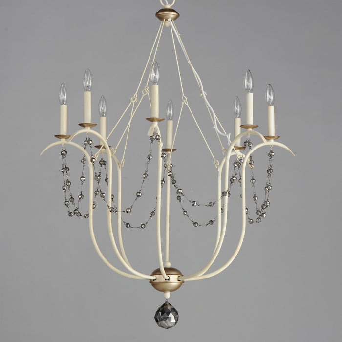 Maxim - 20488ECVG - Eight Light Chandelier - Formosa - Ecru/Venetian Gold