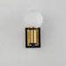 Maxim - 32482SWBKNAB - LED Wall Sconce - San Simeon - Black / Natural Aged Brass