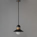 Maxim - 35121SWBKAB - One Light Outdoor Pendant - Admiralty - Black / Antique Brass