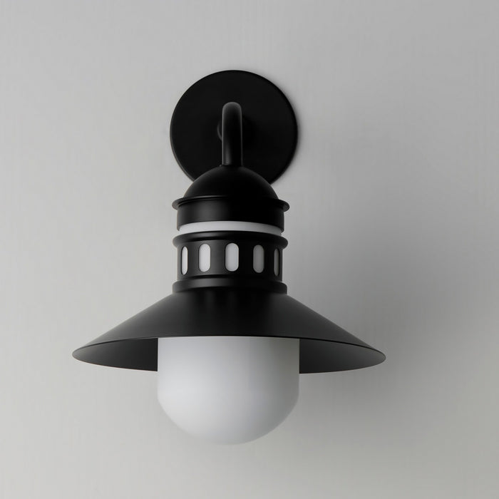 Maxim - 35124SWBK - One Light Outdoor Wall Sconce - Admiralty - Black