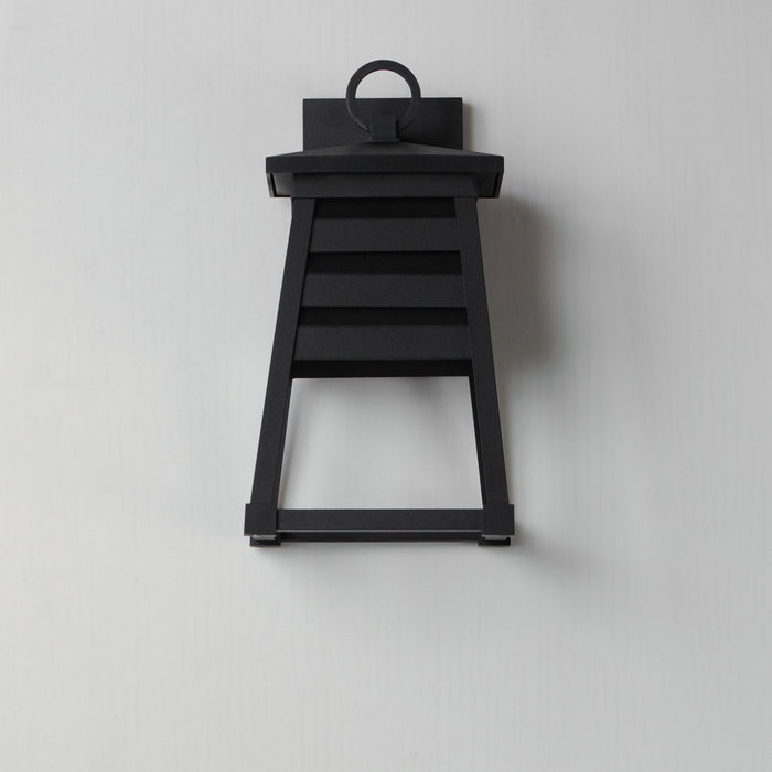 Maxim - 40632BK - One Light Outdoor Wall Sconce - Shutters - Black