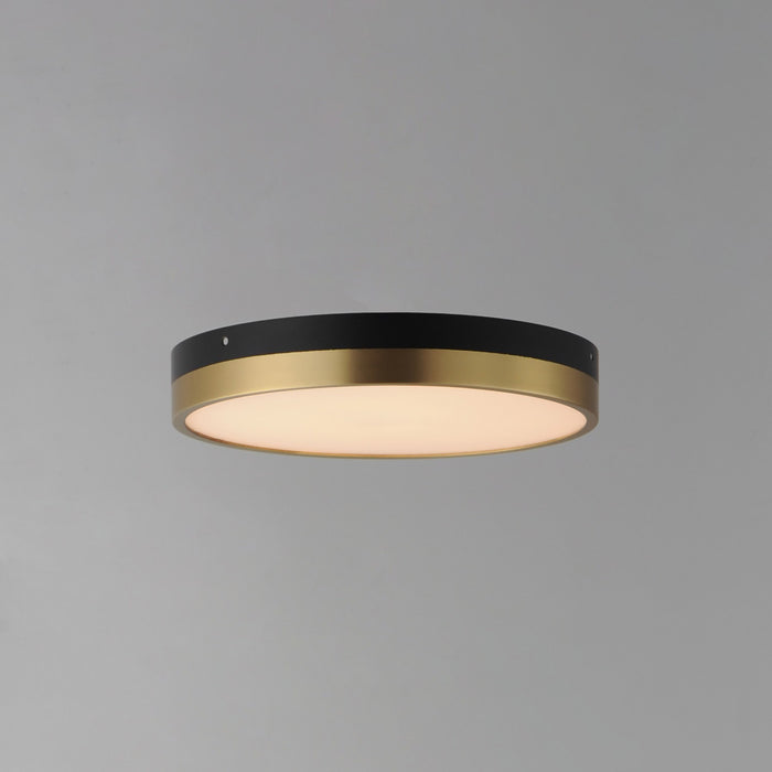 Maxim - 59702WTBKAB - LED Flush Mount - Dapper - Black / Antique Brass