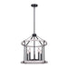 Canarm - ICH1094A05BBG19 - Five Light Chandelier - Joelle - Matte Black + Brushed Grey