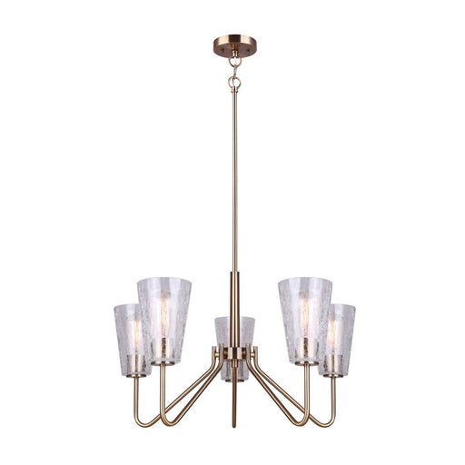 Everly Five Light Chandelier Gold