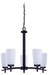 Canarm - ICH326A05BK - Five Light Chandelier - Portia - Matte Black