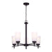 Canarm - ICH326A05BK - Five Light Chandelier - Portia - Matte Black