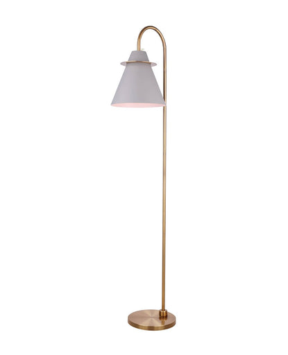 Talia One Light Floor Lamp Gold/Grey/White