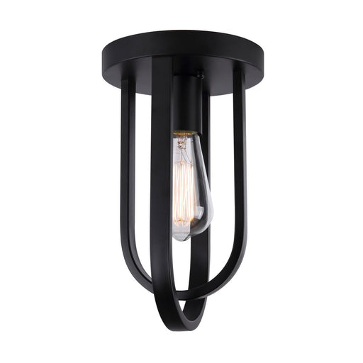 Dilan One Light Flush Mount Matte Black