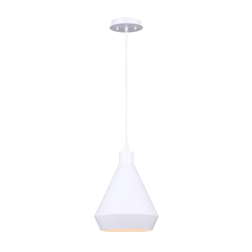 Canarm - IPL1020A01WH - One Light Pendant - Byck - Matte White