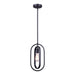 Canarm - IPL1078A01BK - One Light Pendant - Dilan - Black
