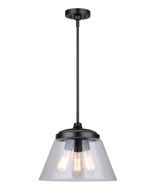 Canarm - IPL1097A03BK13 - Three Light Pendant - Declan - Matte Black