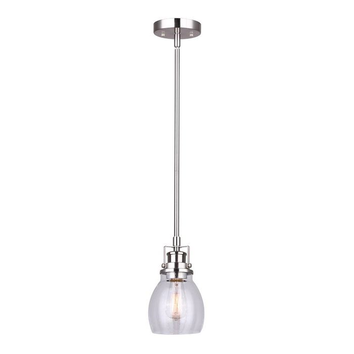 Canarm - IPL705A01BN - One Light Pendant - Carson - Brushed Nickel