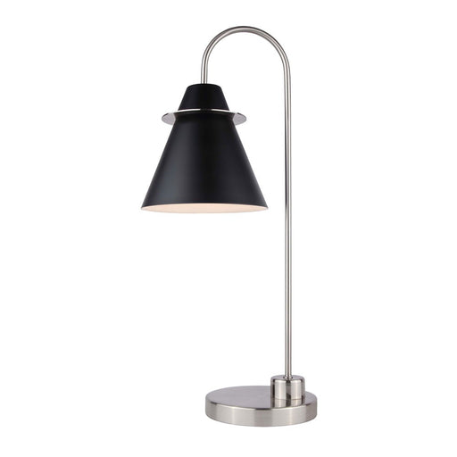 Talia One Light Table Lamp Brushed Nickel/Matte Black