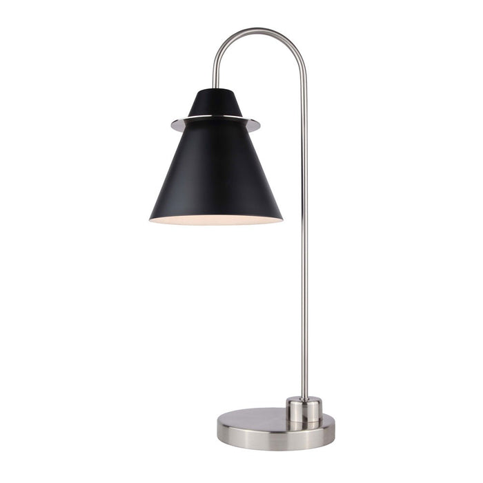 Canarm - ITL1076A22BKN - One Light Table Lamp - Talia - Brushed Nickel/Matte Black
