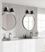 Canarm - IVL1076A02BKN - Two Light Vanity - Talia - Brushed Nickel/Matte Black