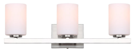Jae Three Light Vanity Brushed Nickel