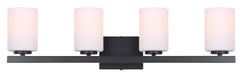 Canarm - IVL1093A04BK - Four Light Vanity - Jae - Matte Black