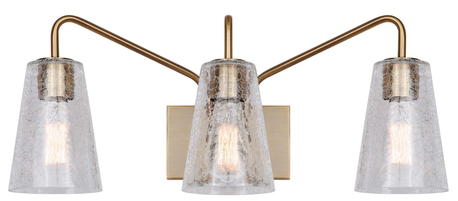 Canarm - IVL1100A03GD - Three Light Vanity - Everly - Gold