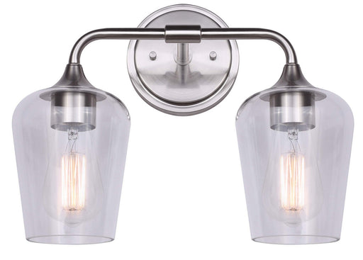 Canarm - IVL1102A02BN - Two Light Vanity - Conall - Brushed Nickel