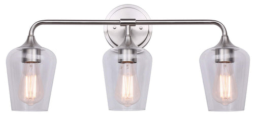 Conall Three Light Vanity Brushed Nickel