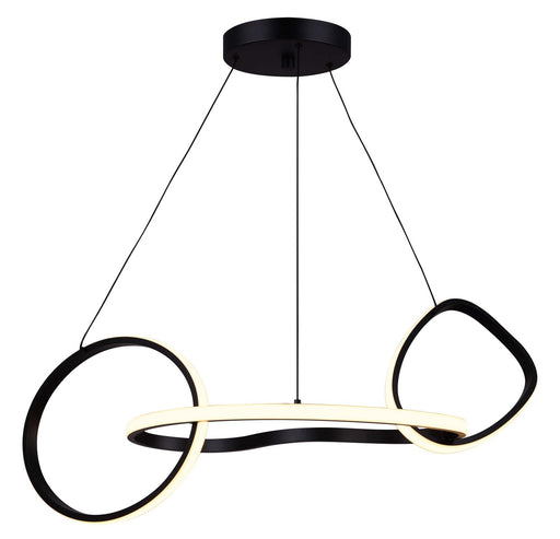 Zuri LED Chandelier Matte Black