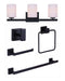 Canarm - R5JAE-BK - Bath Accessories and Vanity Combo - Jae - Matte Black