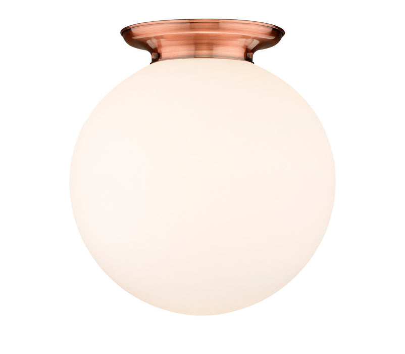 Innovations - 221-1F-AC-G201-18 - One Light Flush Mount - Essex - Antique Copper