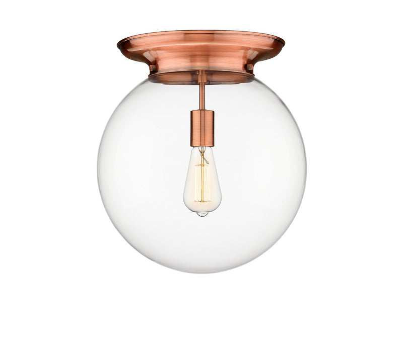 Innovations - 221-1F-AC-G202-14 - One Light Flush Mount - Essex - Antique Copper