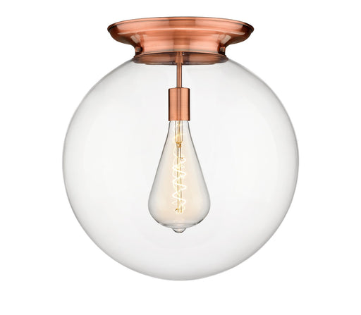 Innovations - 221-1F-AC-G202-18 - One Light Flush Mount - Essex - Antique Copper