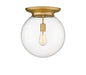 Innovations - 221-1F-BB-G202-14 - One Light Flush Mount - Essex - Brushed Brass