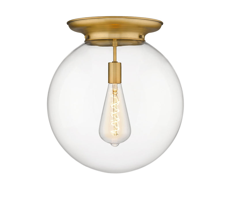 Innovations - 221-1F-BB-G202-16 - One Light Flush Mount - Essex - Brushed Brass