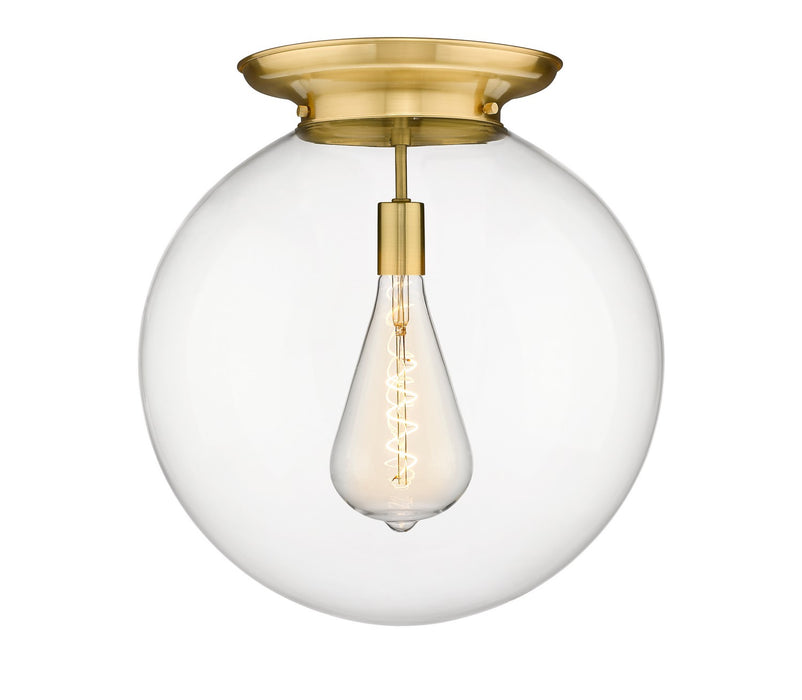 Innovations - 221-1F-SG-G202-18 - One Light Flush Mount - Essex - Satin Gold