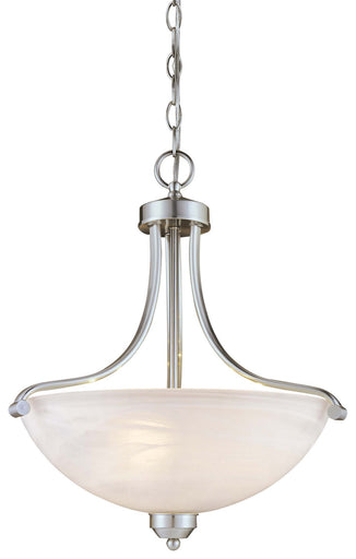 Paradox Three Light Pendant Brushed Nickel