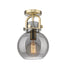 Innovations - 410-1F-BB-G410-8SM - One Light Flush Mount - Downtown Urban - Brushed Brass