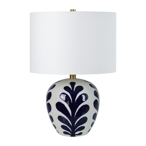 Darina One Light Table Lamp Off-White And Navy