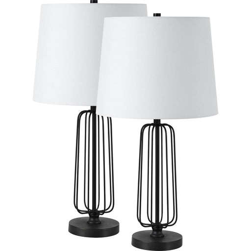 Shadia Table Lamp- Set Matte Black