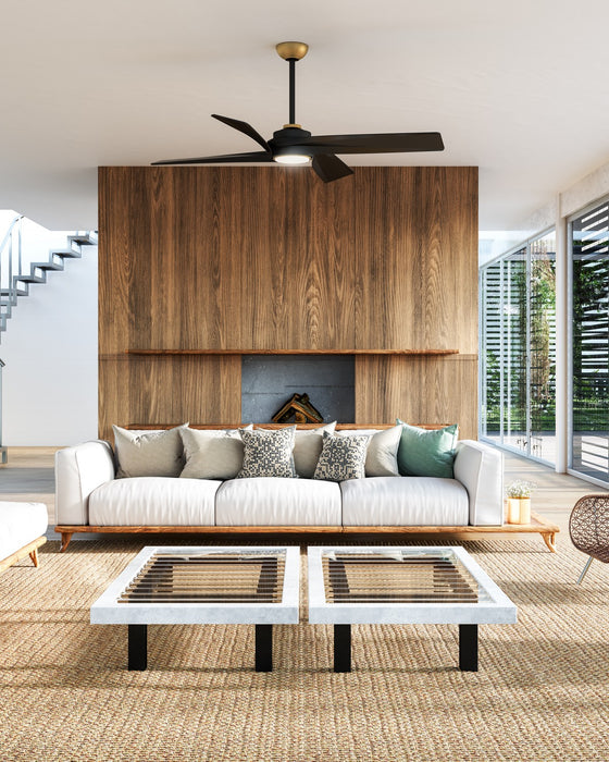 Kuzco Lighting - CF96956-BG - 56 Inch  Ceiling Fan - Horizon - Brushed Gold