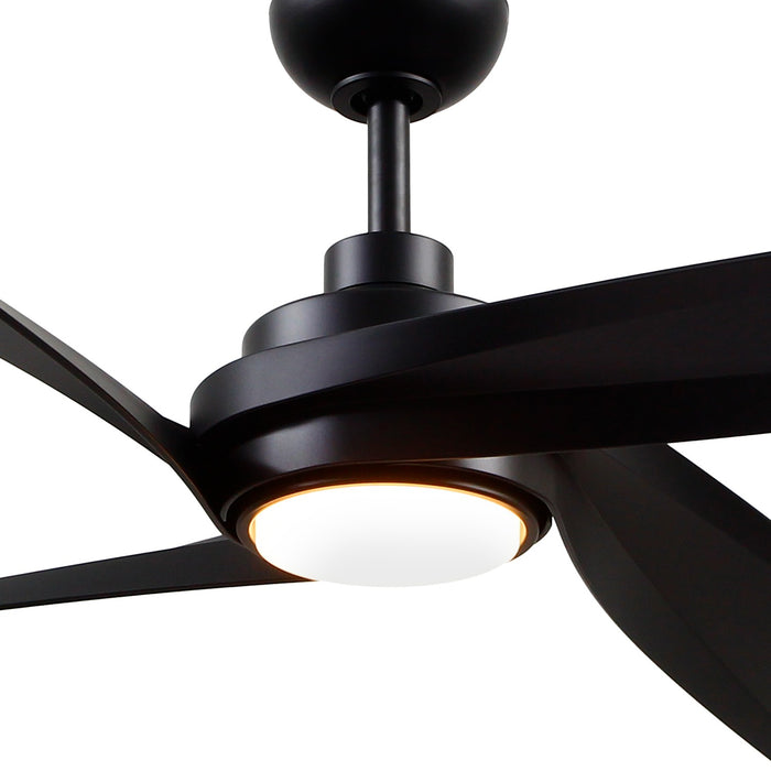 Kuzco Lighting - CF96956-MB - 56 Inch  Ceiling Fan - Horizon - Matte Black
