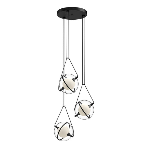 Aries LED Chandelier Black