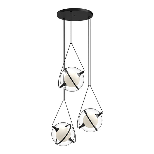Aries LED Chandelier Black