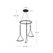 Kuzco Lighting - CH81527-BK - LED Chandelier - Mobil - Black